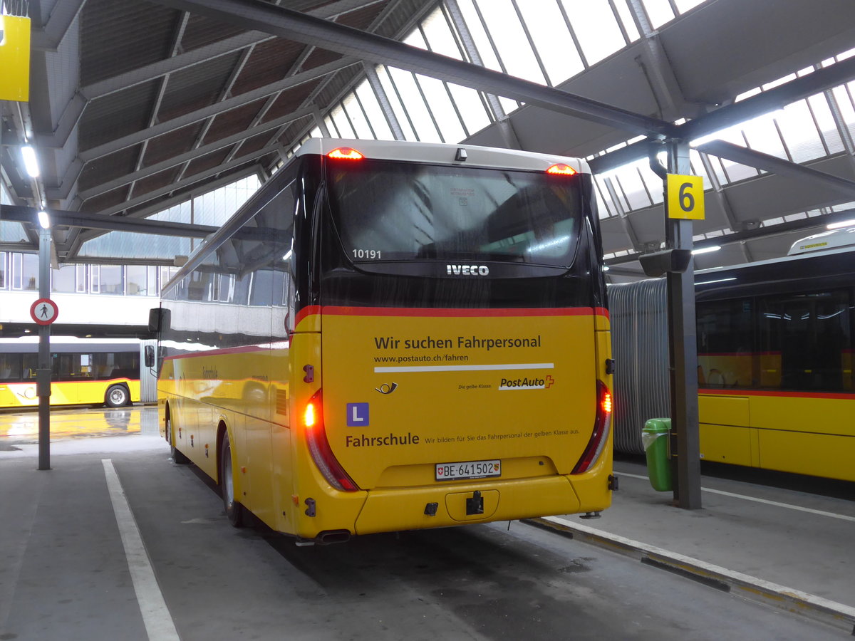 (202'146) - PostAuto Bern - BE 641'502 - Iveco am 11. Mrz 2019 in Bern, Postautostation