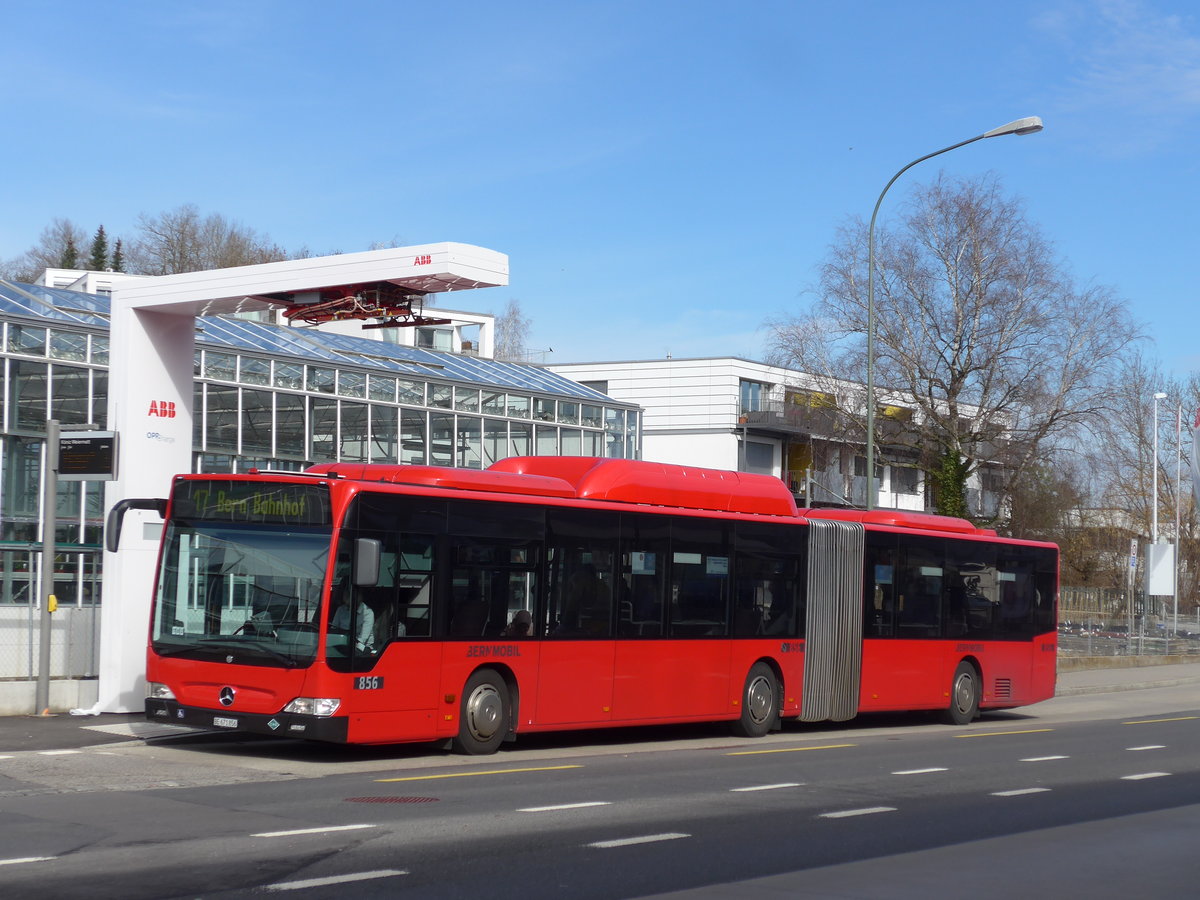 (202'340) - Bernmobil, Bern - Nr. 856/BE 671'856 - Mercedes am 12. Mrz 2019 in Kniz, Weiermatt