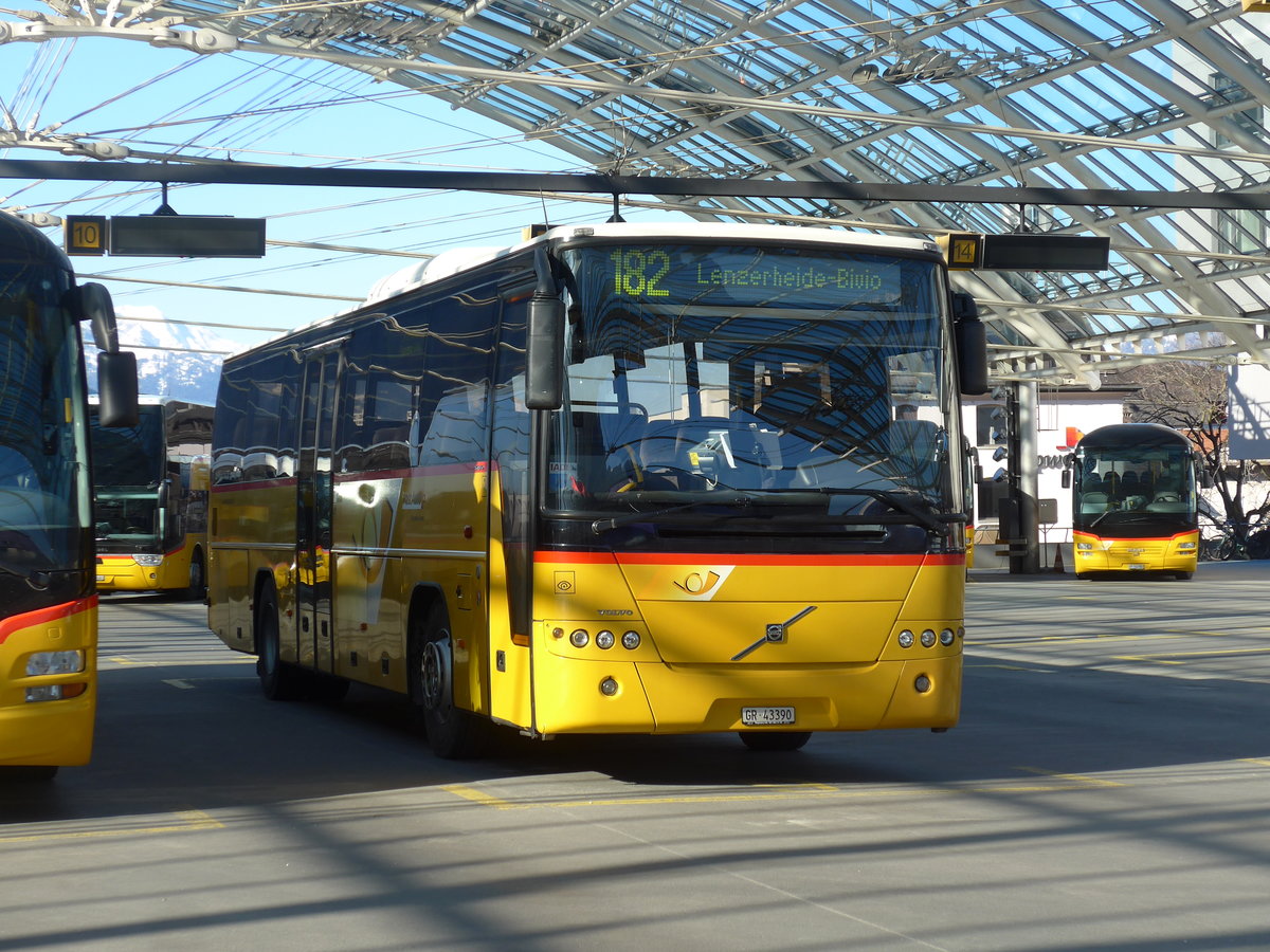 (202'593) - Demarmels, Salouf - GR 43'390 - Volvo (ex PostAuto Graubnden) am 20. Mrz 2019 in Chur, Postautostation