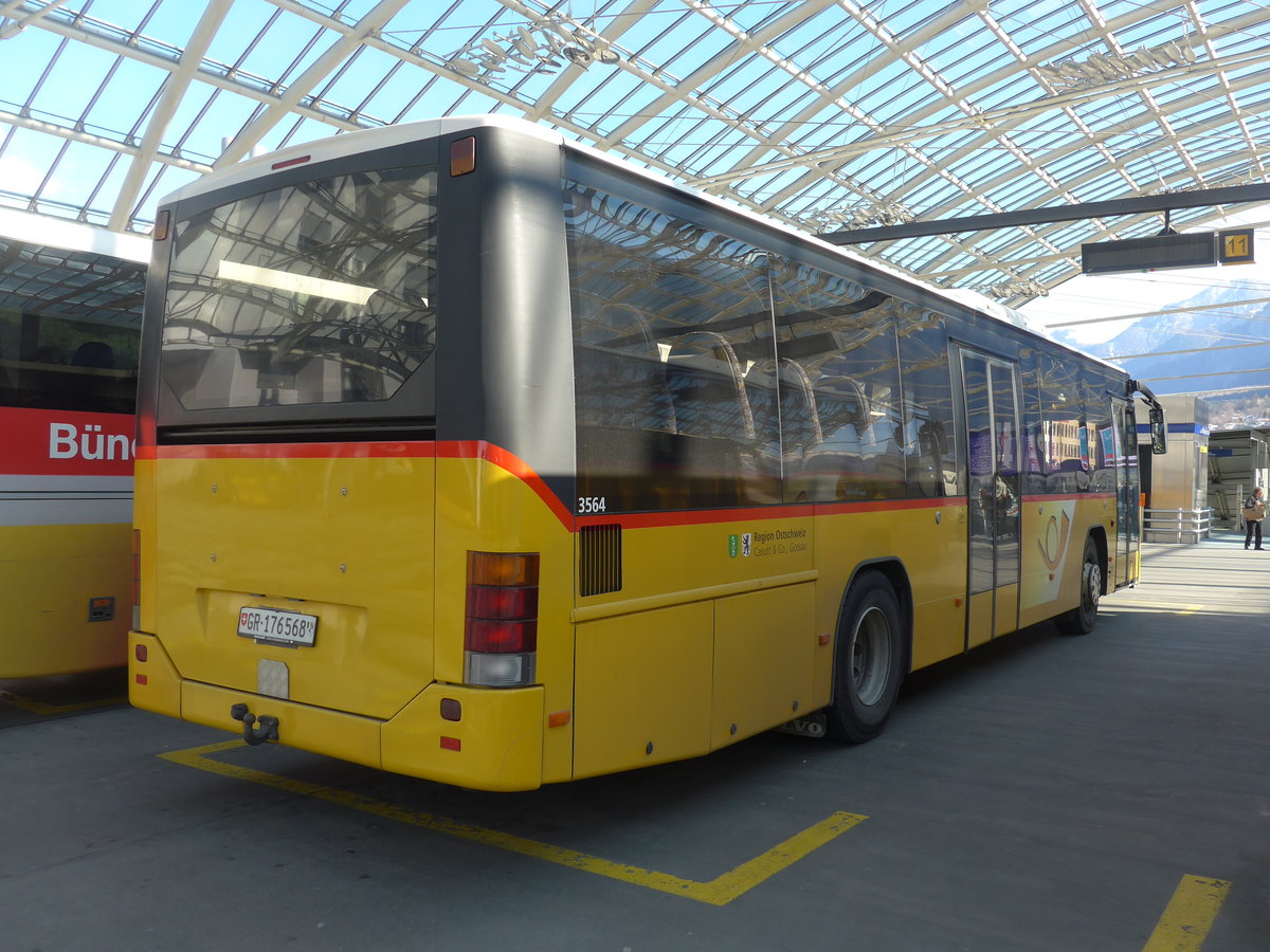(202'602) - PostAuto Graubnden (Casutt) - GR 176'568 - Volvo am 20. Mrz 2019 in Chur, Postautostation
