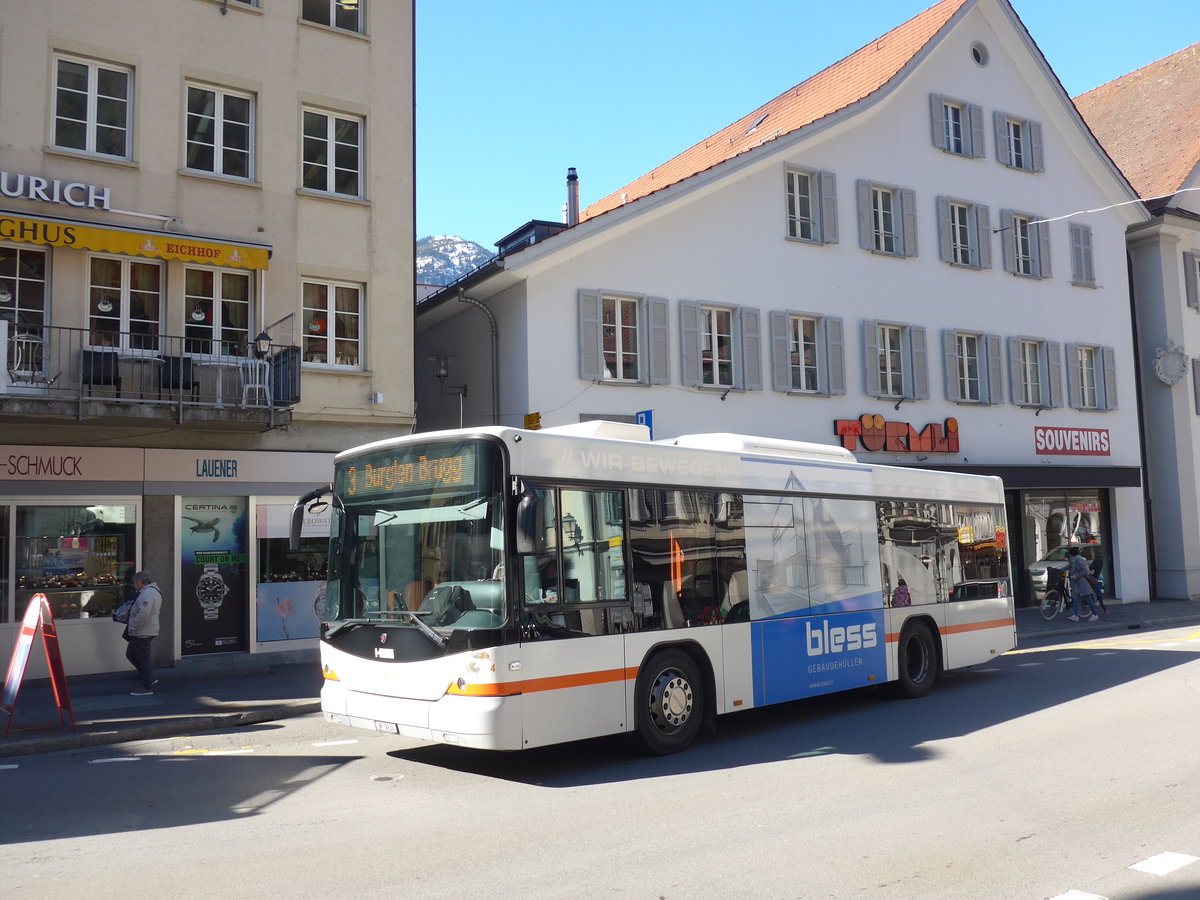 (202'799) - AAGU Altdorf - Nr. 4/UR 9234 - Scania/Hess am 22. Mrz 2019 in Altdorf, Telldenkmal