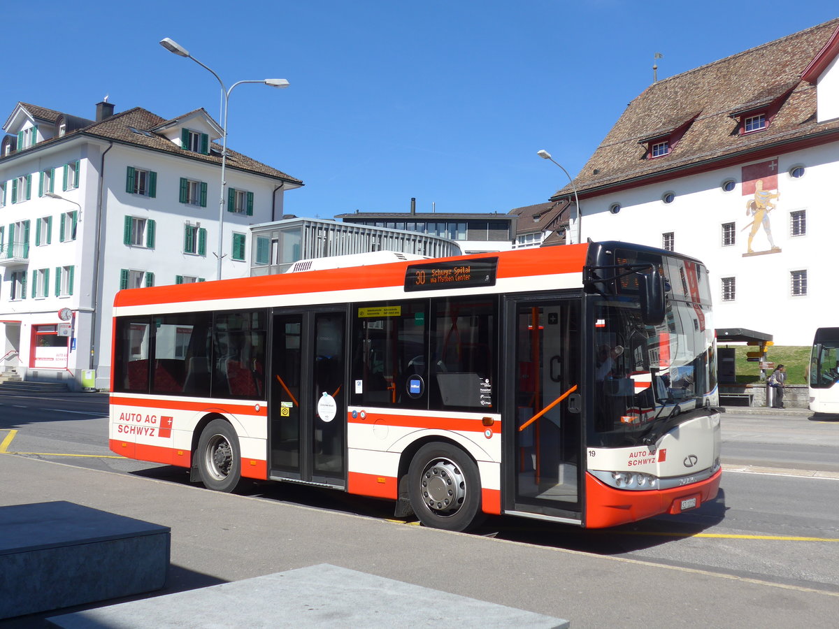 (202'838) - AAGS Schwyz - Nr. 19/SZ 10'119 - Solaris am 22. Mrz 2019 in Schwyz, Post