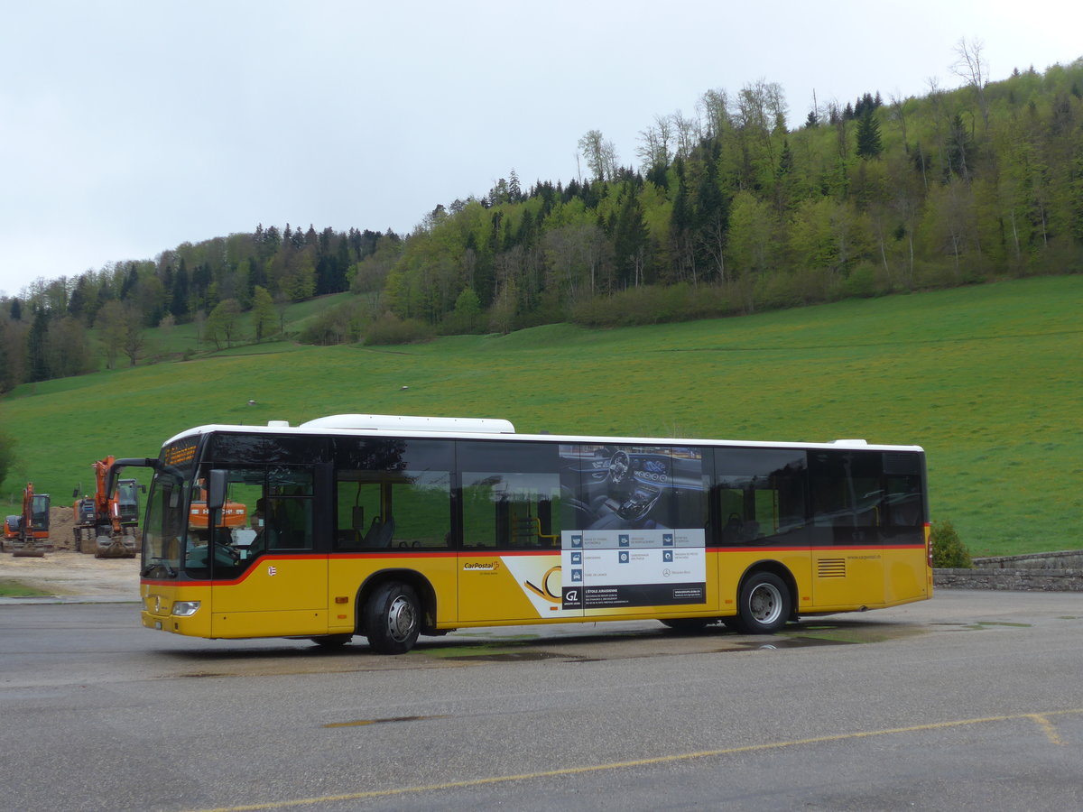 (204'554) - CarPostal Ouest - JU 61'876 - Mercedes (ex Nr. 16) am 28. April 2019 in Lucelle, Grenze