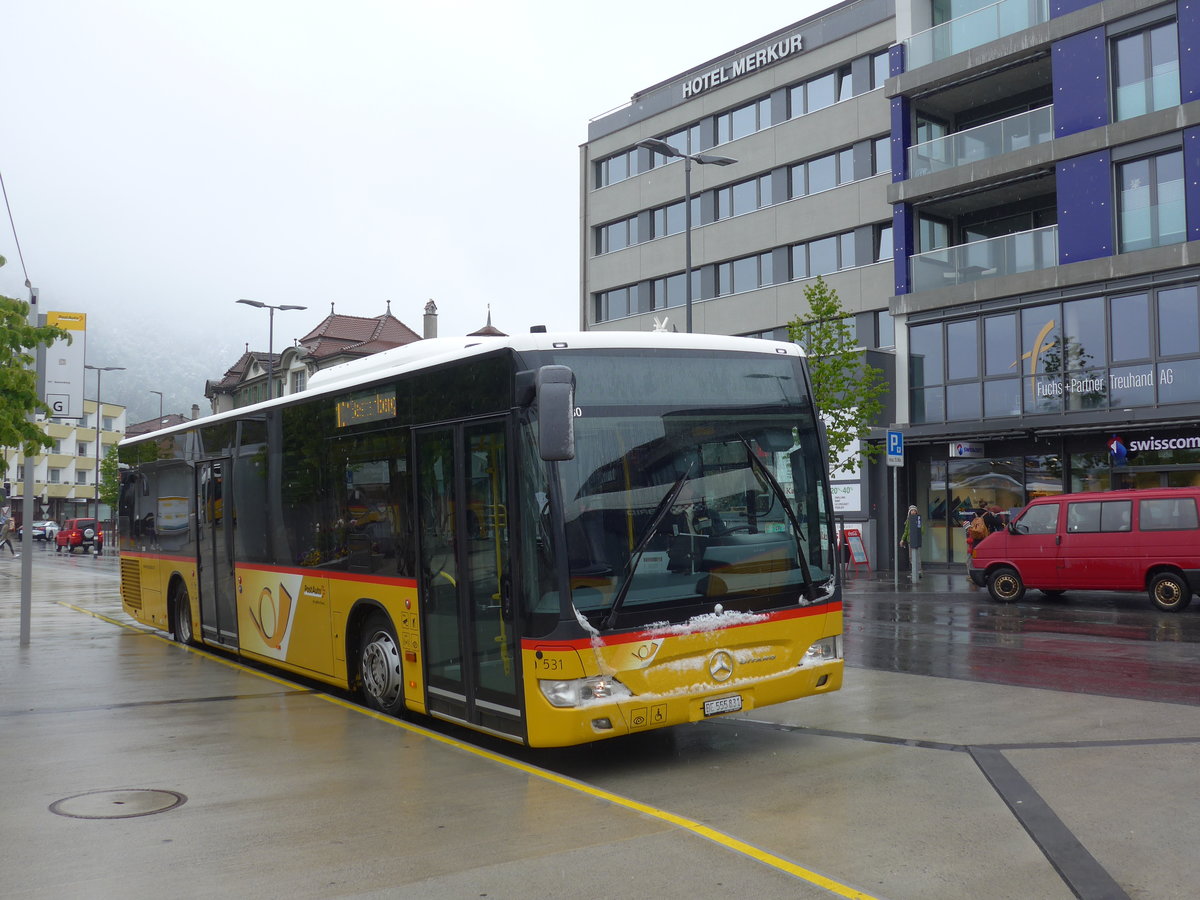 (204'578) - PostAuto Bern - Nr. 531/BE 555'831 - Mercedes am 5. Mai 2019 beim Bahnhof Interlaken West