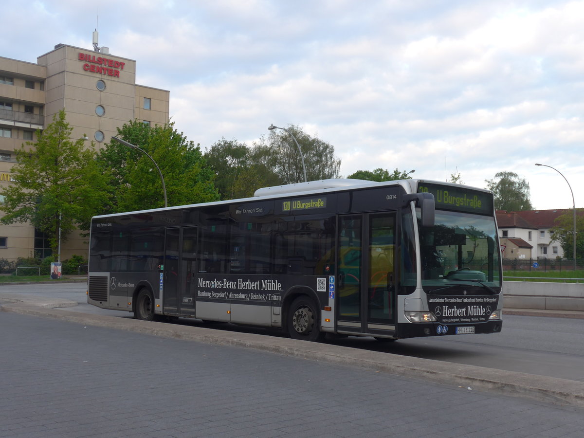 (204'850) - VHH Hamburg - Nr. 814/HH-IE 210 - Mercedes am 11. Mai 2019 in Hamburg, U-Bahnhof Billstedt