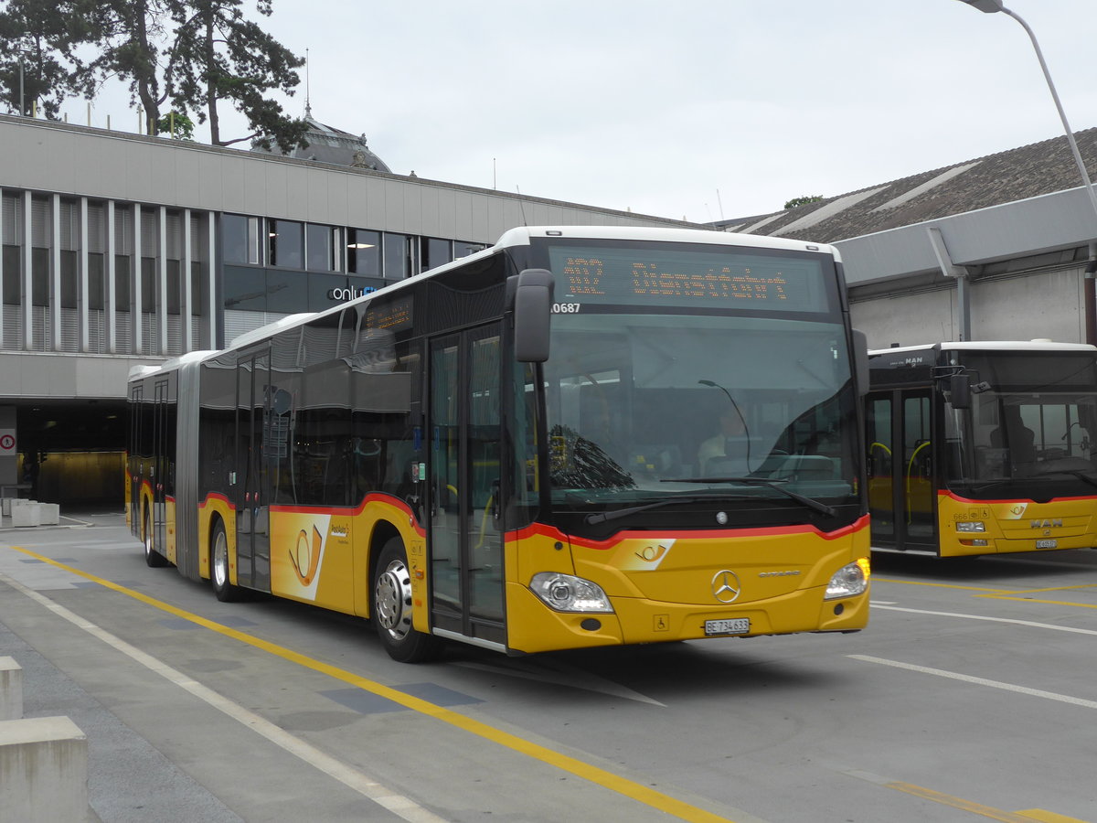 (206'464) - PostAuto Bern - Nr. 633/BE 734'633 - Mercedes am 22. Juni 2019 in Bern, Postautostation