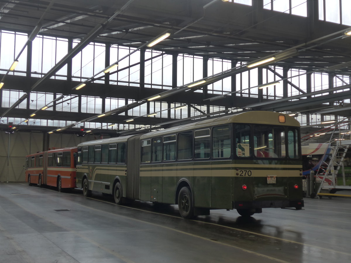 (206'494) - SVB Bern (Bernmobil historique) - Nr. 270/BE 113'270 - FBW/SWS-Gangloff am 22. Juni 2019 in Luzern, Depot VBL