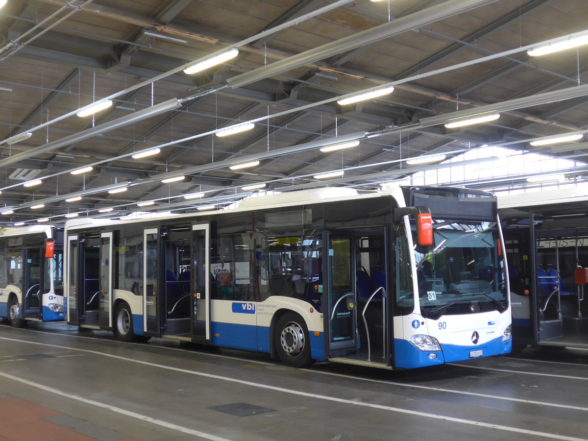 (206'520) - VBL Luzern - Nr. 90/LU 202'613 - Mercedes am 22. Juni 2019 in Luzern, Depot