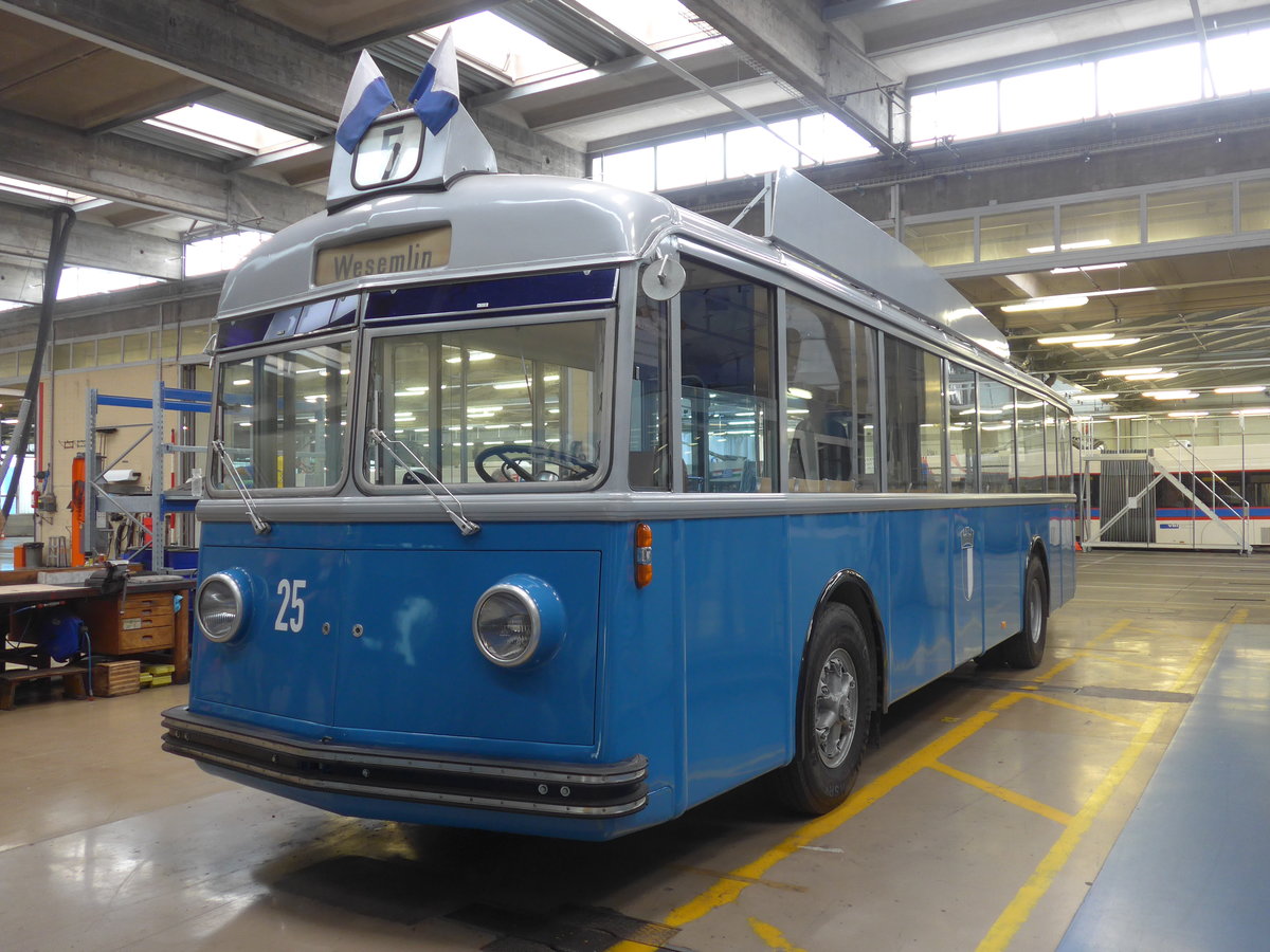 (206'526) - VBL Luzern (vbl-historic) - Nr. 25 - FBW/FFA Trolleybus am 22. Juni 2019 in Luzern, Depot