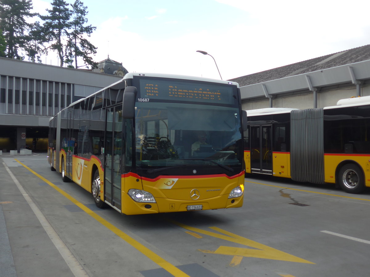 (206'636) - PostAuto Bern - Nr. 633/BE 734'633 - Mercedes am 22. Juni 2019 in Bern, Postautostation