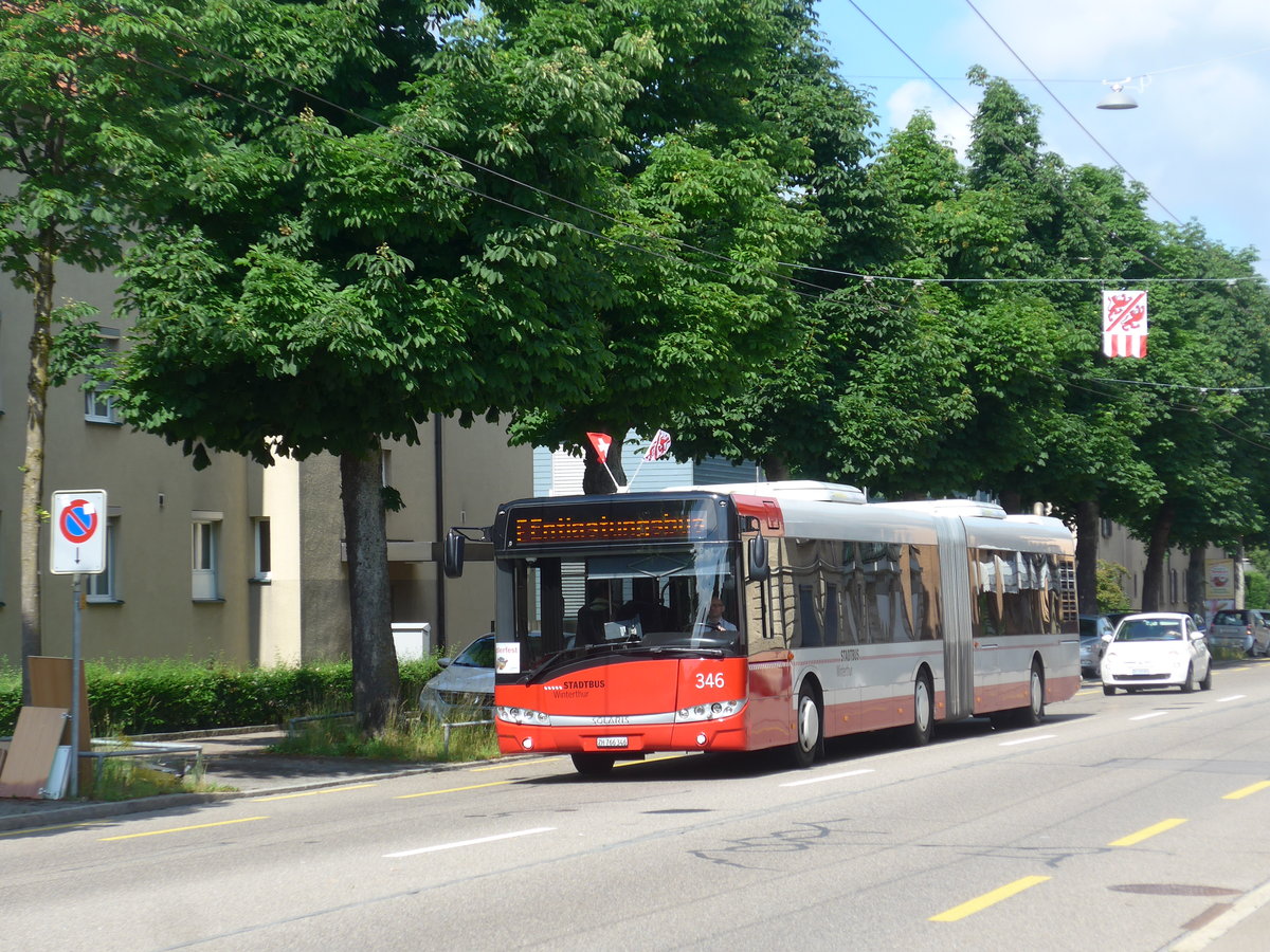 (206'659) - SW Winterthur - Nr. 346/ZH 766'346 - Solaris am 23. Juni 2019 in Winterthur, Feldtal