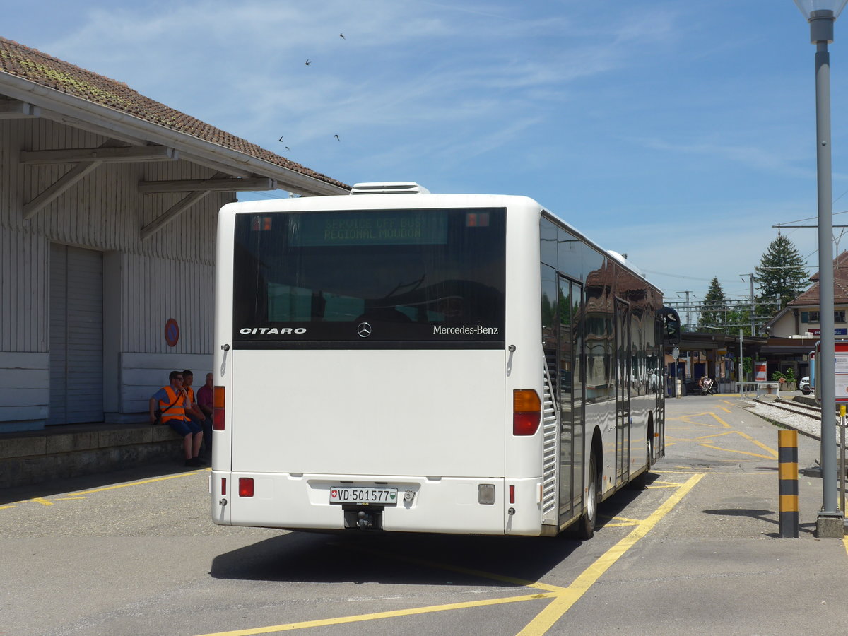 (206'796) - Interbus, Yverdon - Nr. 68/VD 501'577 - Mercedes (ex AFA Adelboden Nr. 93; ex AFA Adelboden Nr. 5) am 24. Juni 2019 beim Bahnhof Palzieux