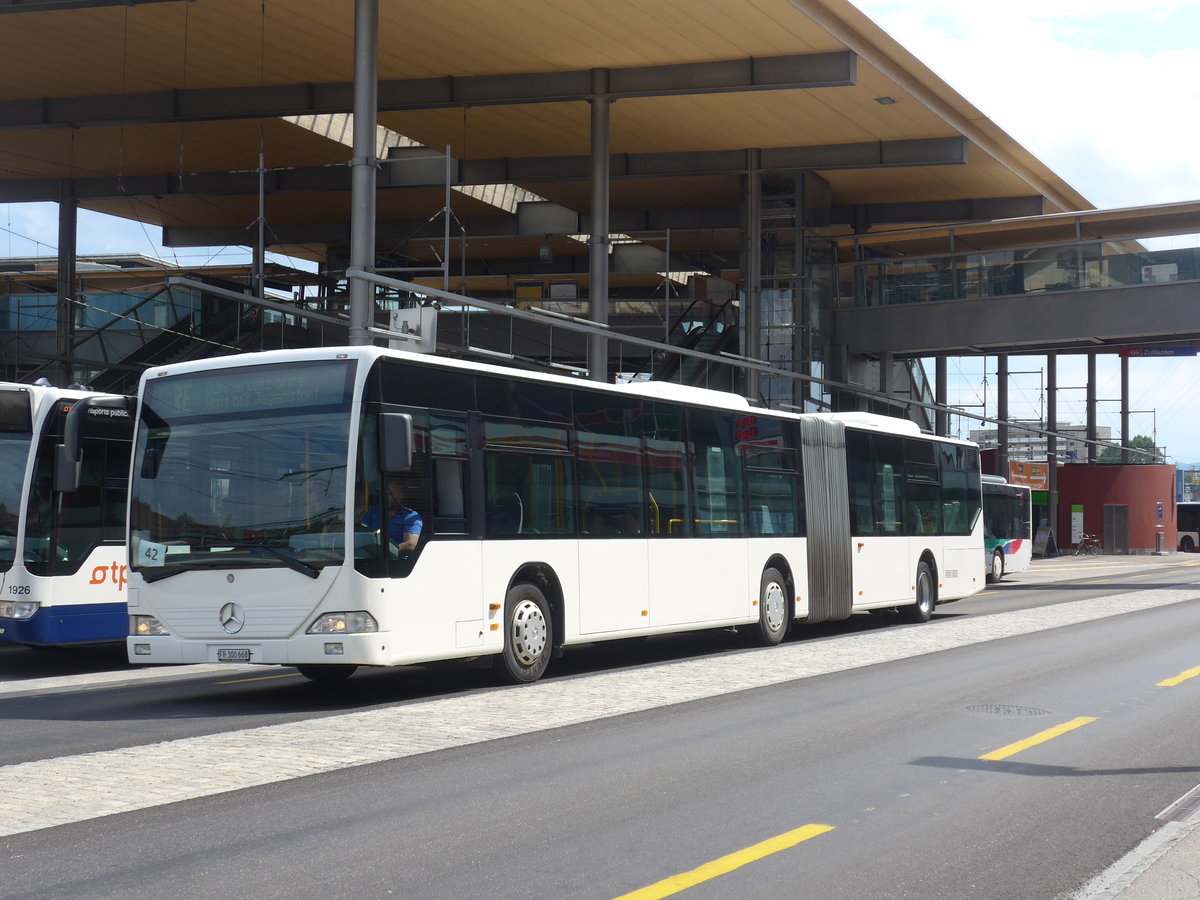 (207'583) - Intertours, Domdidier - FR 300'668 - Mercedes (ex VZO Grningen Nr. 53) am 8. Juli 2019 beim Bahnhof Zollikofen