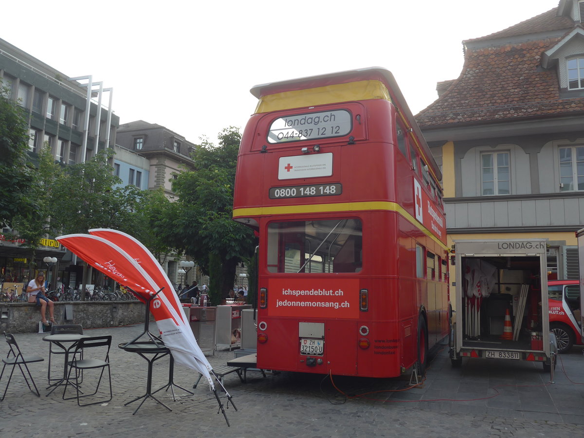 (207'967) - Londag, Bassersdorf - ZH 32'150 U - ??? (ex Londonbus Nr. 720) am 18. Juli 2019 in Thun, Waisenhausplatz