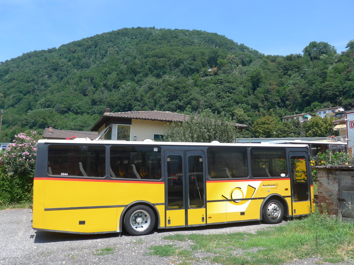 (208'049) - AutoPostale Ticino - TI 215'389 - MAN/Lauber (ex Nr. 304; ex P 23'030) am 21. Juli 2019 in Maroggia, Garage Merzaghi