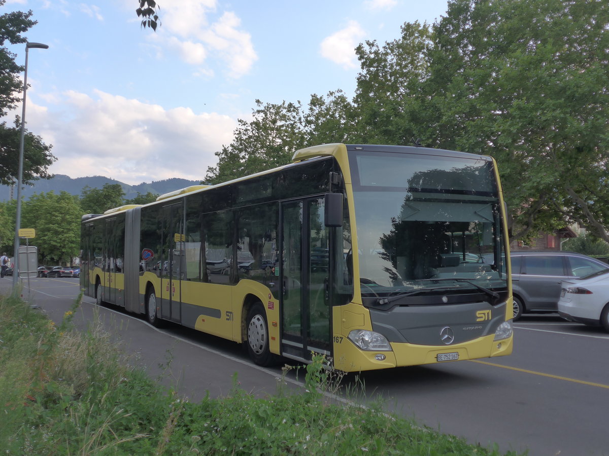 (208'384) - STI Thun - Nr. 167/BE 752'167 - Mercedes am 3. August 2019 in Thun, Lachen