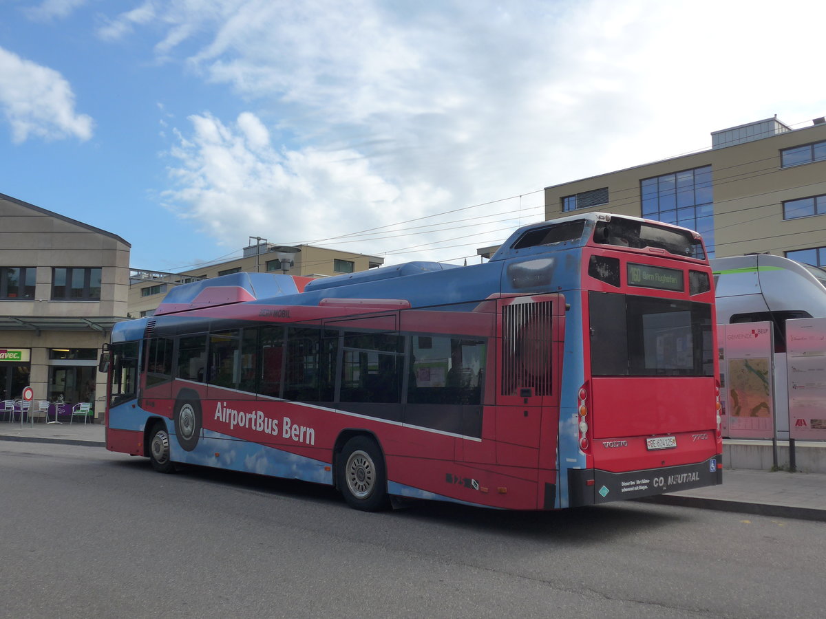 (208'589) - Bernmobil, Bern - Nr. 125/BE 624'125 - Volvo am 10. August 2019 beim Bahnhof Belp