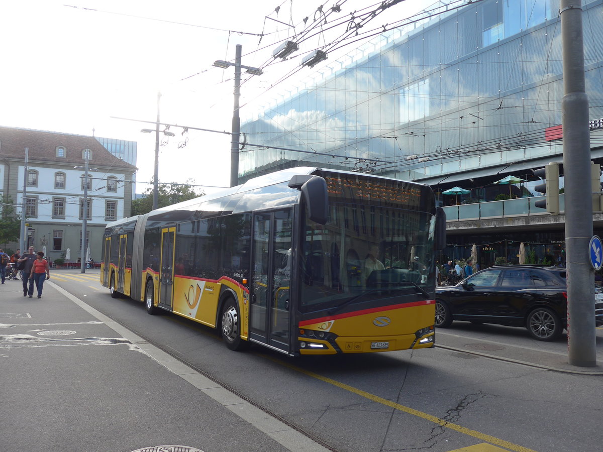 (208'593) - PostAuto Bern - Nr. 685/BE 823'685 - Solaris am 10. August 2019 beim Bahnhof Bern
