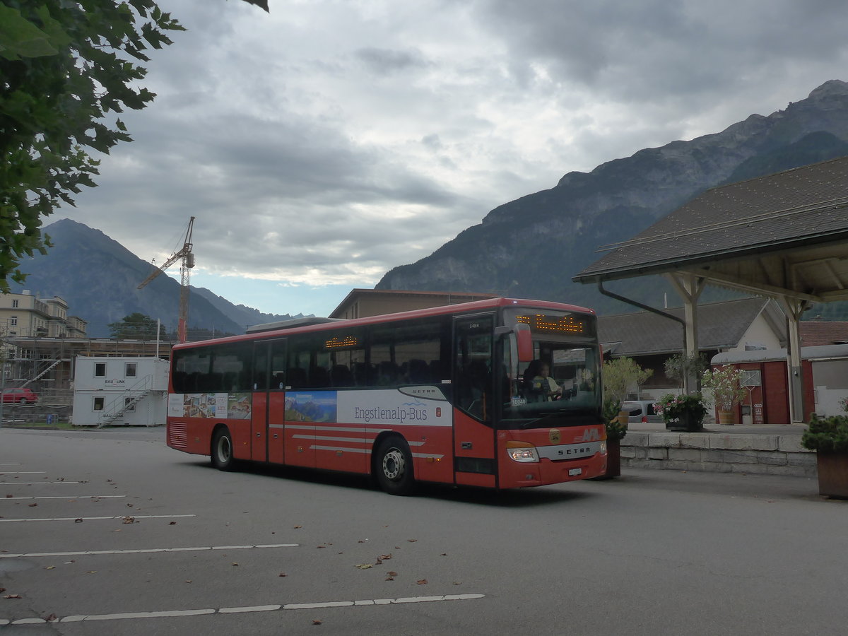 (209'180) - AFA Adelboden - Nr. 24/BE 26'701 - Setra am 1. September 2019 in Meiringen, Postautostation (Einsatz PostAuto fr Engstlenalp-Bus)