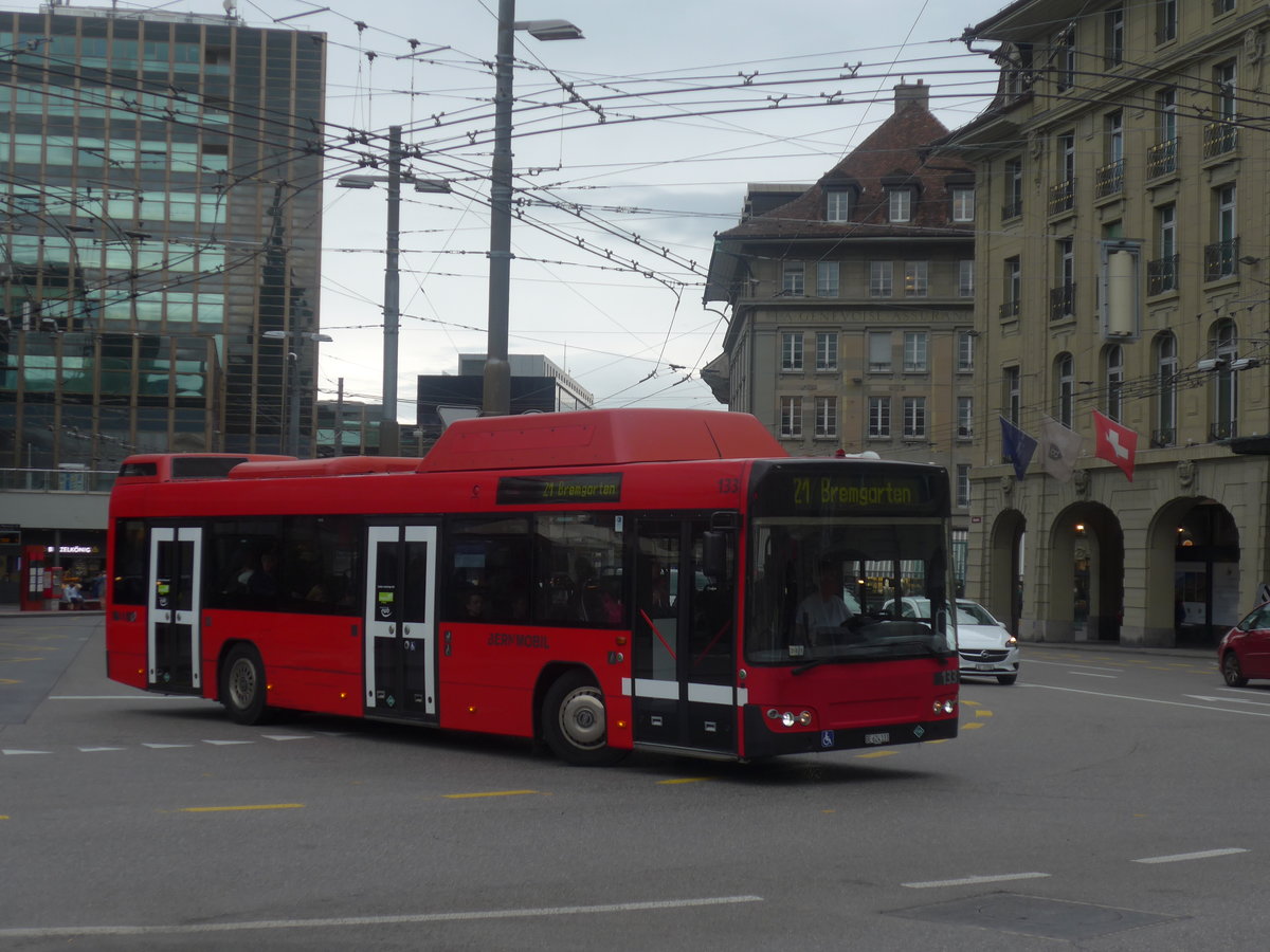 (209'321) - Bernmobil, Bern - Nr. 133/BE 624'133 - Volvo am 5. September 2019 beim Bahnhof Bern