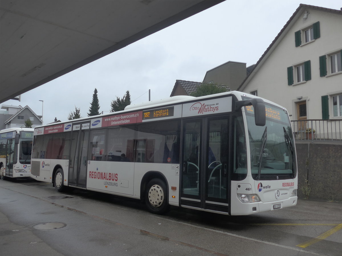 (209'398) - Knecht, Windisch - Nr. 461/AG 17'258 - Mercedes am 8. September 2019 beim Bahnhof Mgenwil