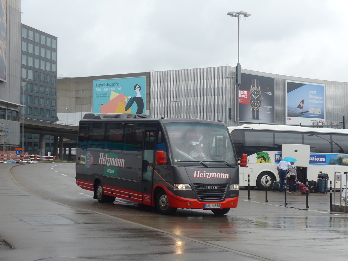 (209'416) - Aus Deutschland: Heizmann, Schopfheim - L-H 550 - Iveco/ProBus am 8. September 2019 in Zrich, Flughafen