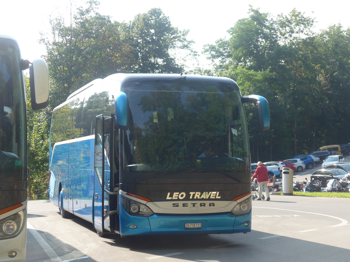 (209'567) - Leo Travel, Zrich - ZH 778'711 - Setra am 14. September 2019 in Neuhausen, Rheinfall