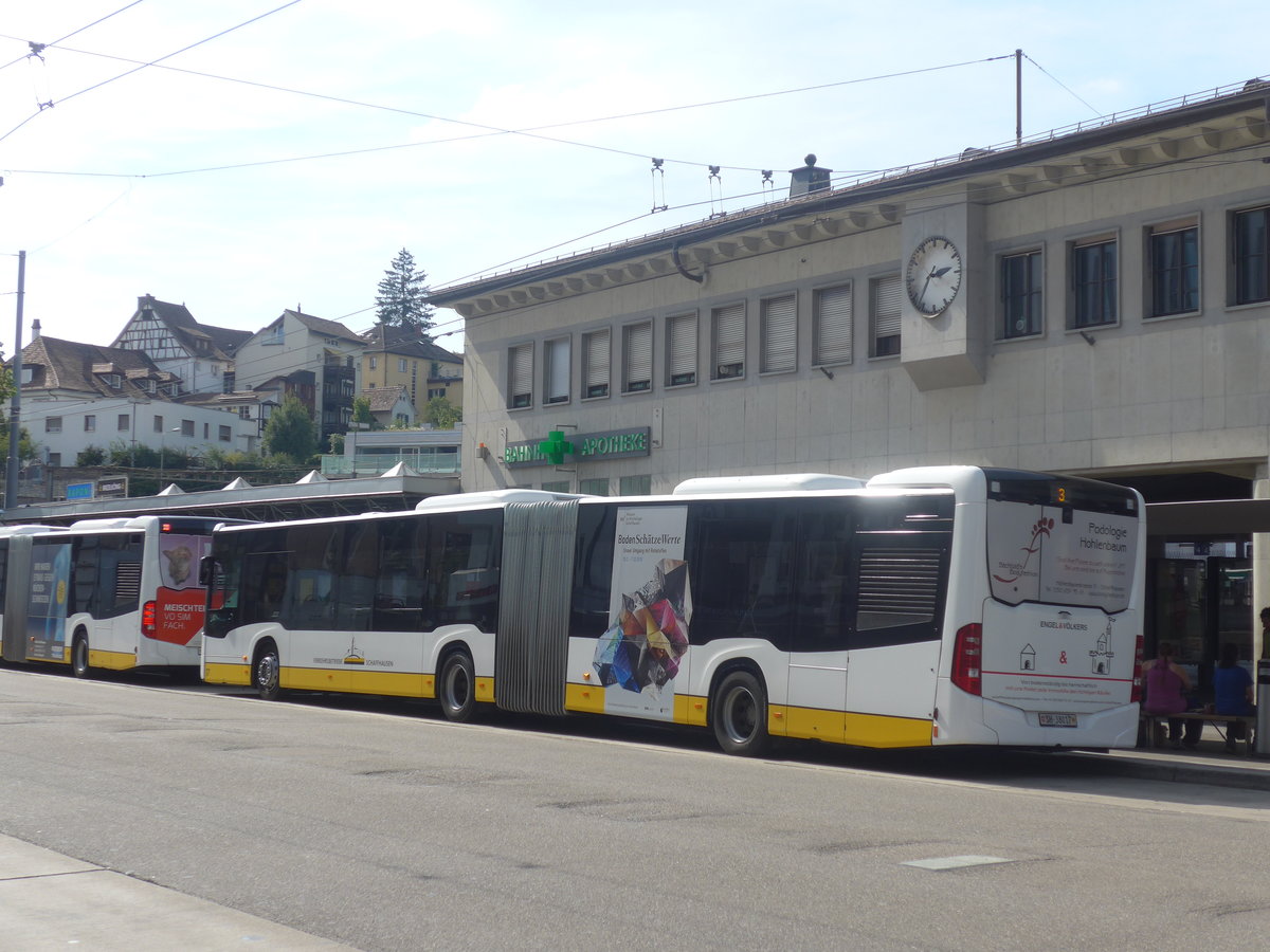 (209'645) - VBSH Schaffhausen - Nr. 17/SH 38'017 - Mercedes am 14. September 2019 beim Bahnhof Schaffhausen