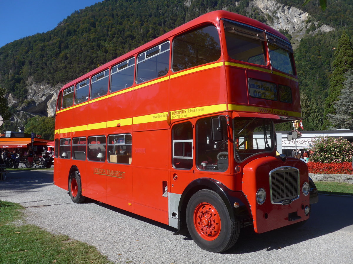 (209'873) - Londonbus, Holziken - Lodekka (ex Londonbus) am 29. September 2019 in Interlaken, Hhematte