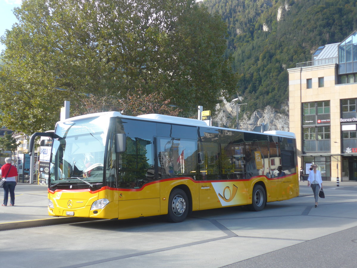 (209'875) - PostAuto Bern - BE 534'630 - Mercedes am 29. September 2019 beim Bahnhof Interlaken West