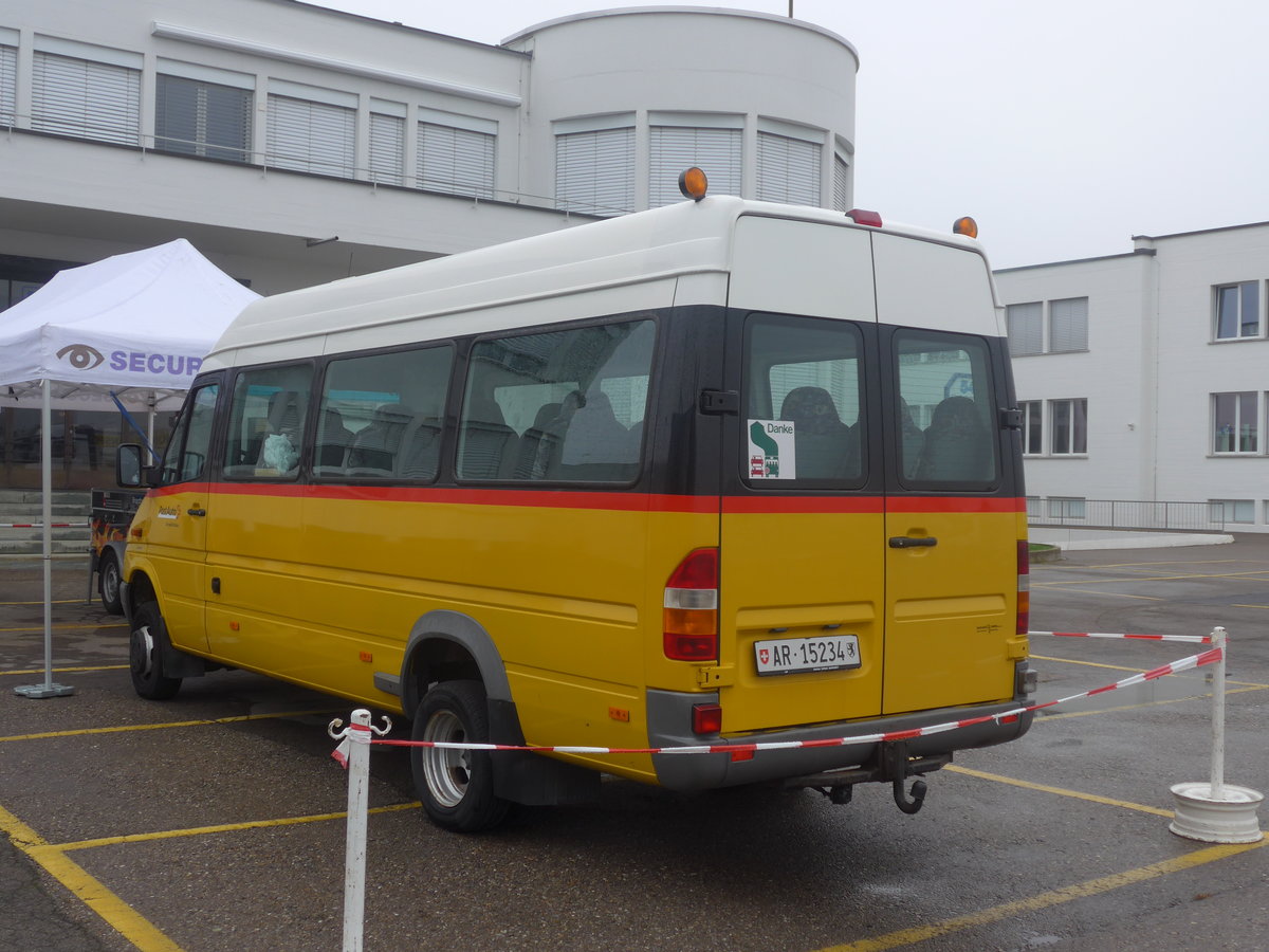 (209'915) - PostAuto Ostschweiz - AR 15'234 - Mercedes (ex sers Poschtli, Reute) am 6. Oktober 2019 in Wil, Larag