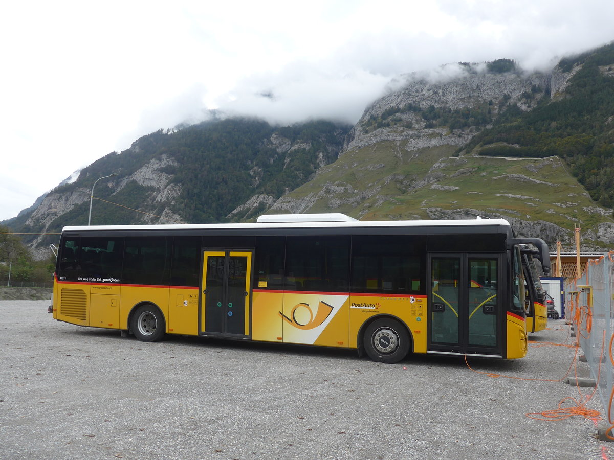 (210'040) - PostAuto Graubnden - GR 170'435 - Iveco am 6. Oktober 2019 in Chur, Obere Au