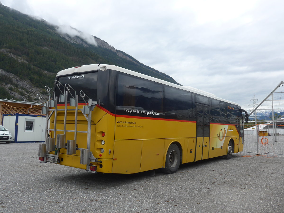 (210'042) - CarPostal Ouest - VD 258'665 - Temsa (ex TpM, Mesocco Nr. 17; ex AutoPostale Ticino) am 6. Oktober 2019 in Chur, Obere Au