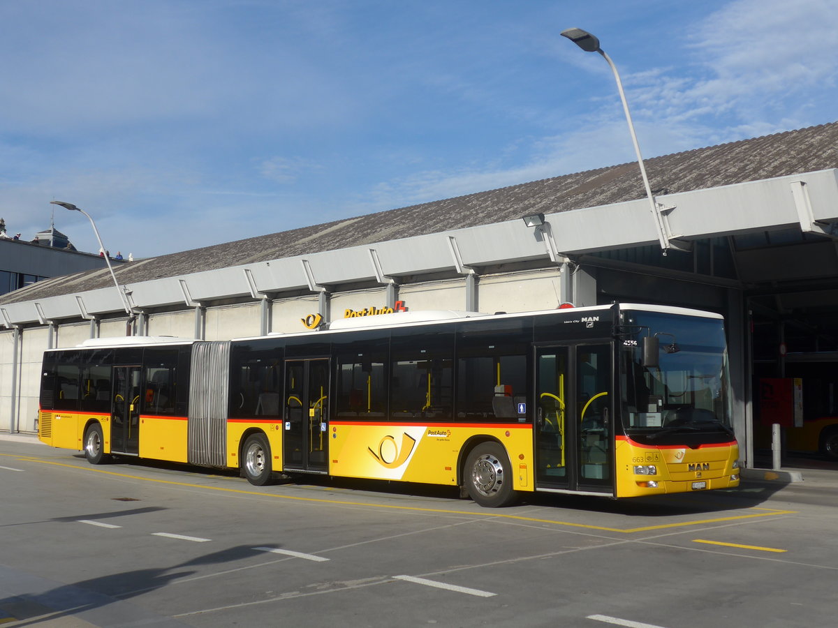 (210'290) - PostAuto Bern - Nr. 663/BE 610'550 - MAN am 12. Oktober 2019 in Bern, Postautostation