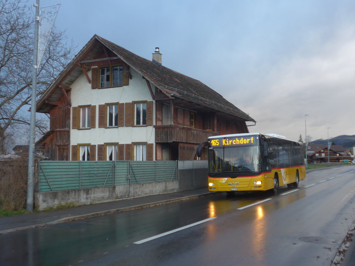 (212'873) - PostAuto Bern - Nr. 541/BE 675'387 - MAN am 14. Dezember 2019 in Wichtrach, Thalgutstrasse