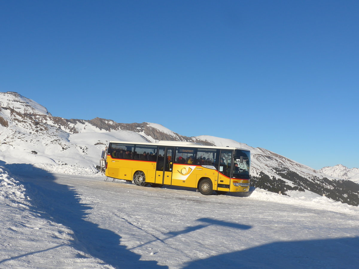 (213'425) - PostAuto Bern - BE 401'263 - Setra (ex AVG Meiringen Nr. 63) am 5. Januar 2020 auf der Grossen Scheidegg