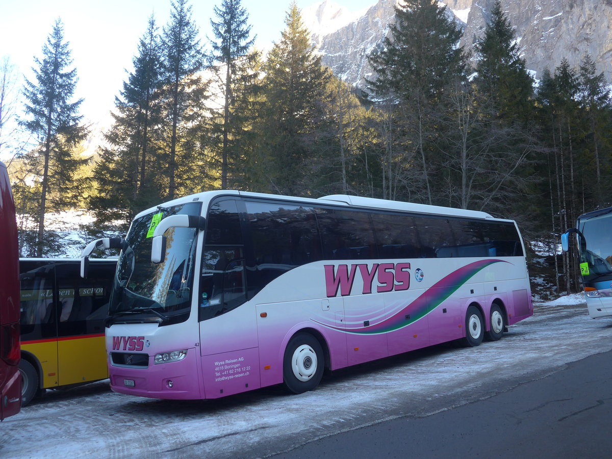 (213'618) - Wyss, Boningen - Nr. 42/SO 21'267 - Volvo am 11. Januar 2020 in Adelboden, Unter dem Birg