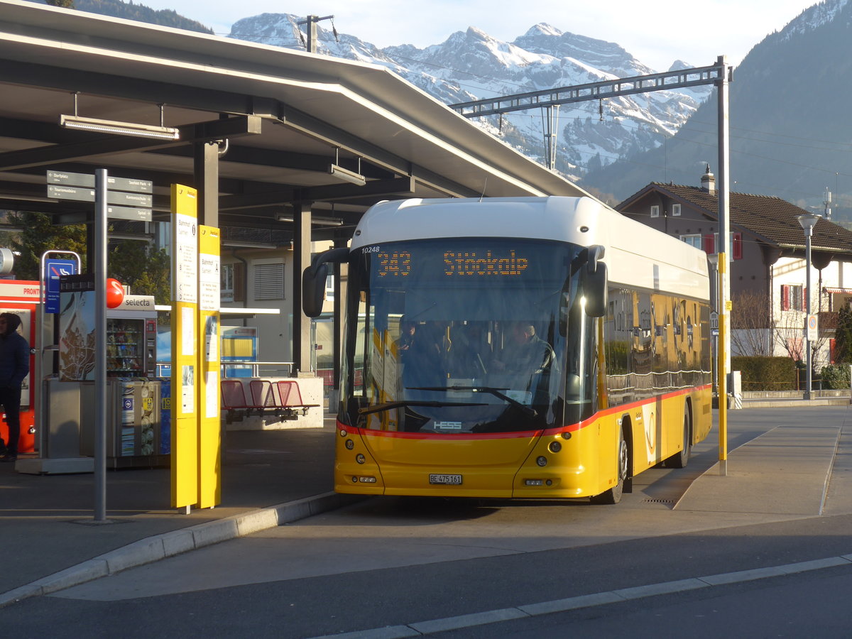 (213'797) - PostAuto Bern - BE 475'161 - Hess am 12. Januar 2020 beim Bahnhof Sarnen