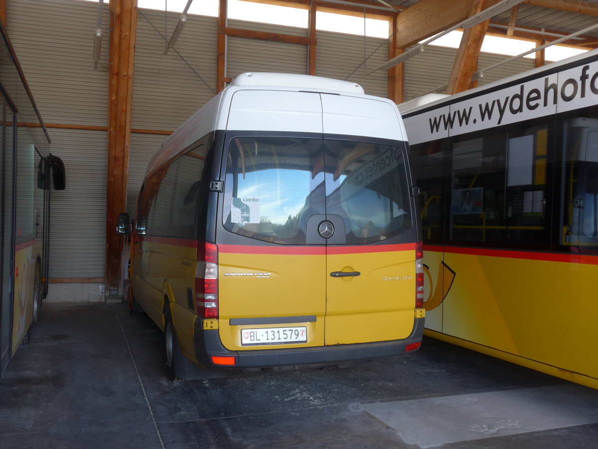 (214'337) - PostAuto Nordschweiz - BL 131'579 - Mercedes am 16. Februar 2020 in Laufen, Garage