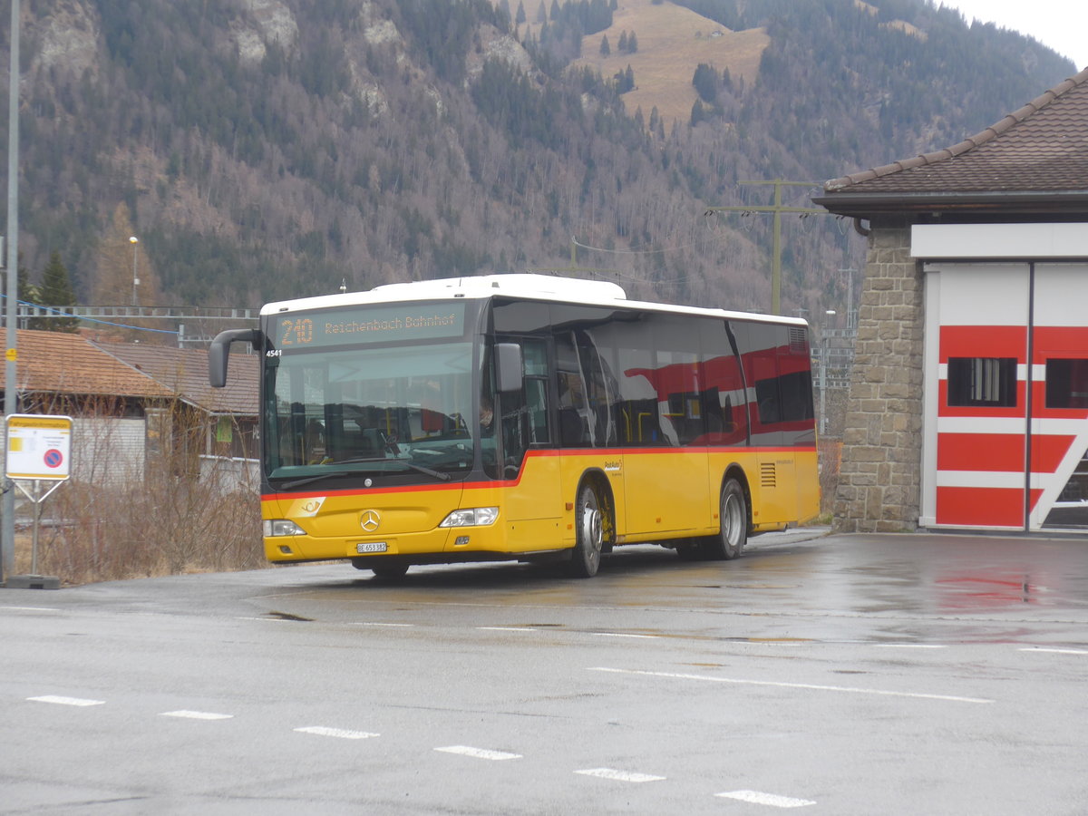 (214'464) - PostAuto Bern - BE 653'382 - Mercedes am 19. Februar 2020 beim Bahnhof Frutigen