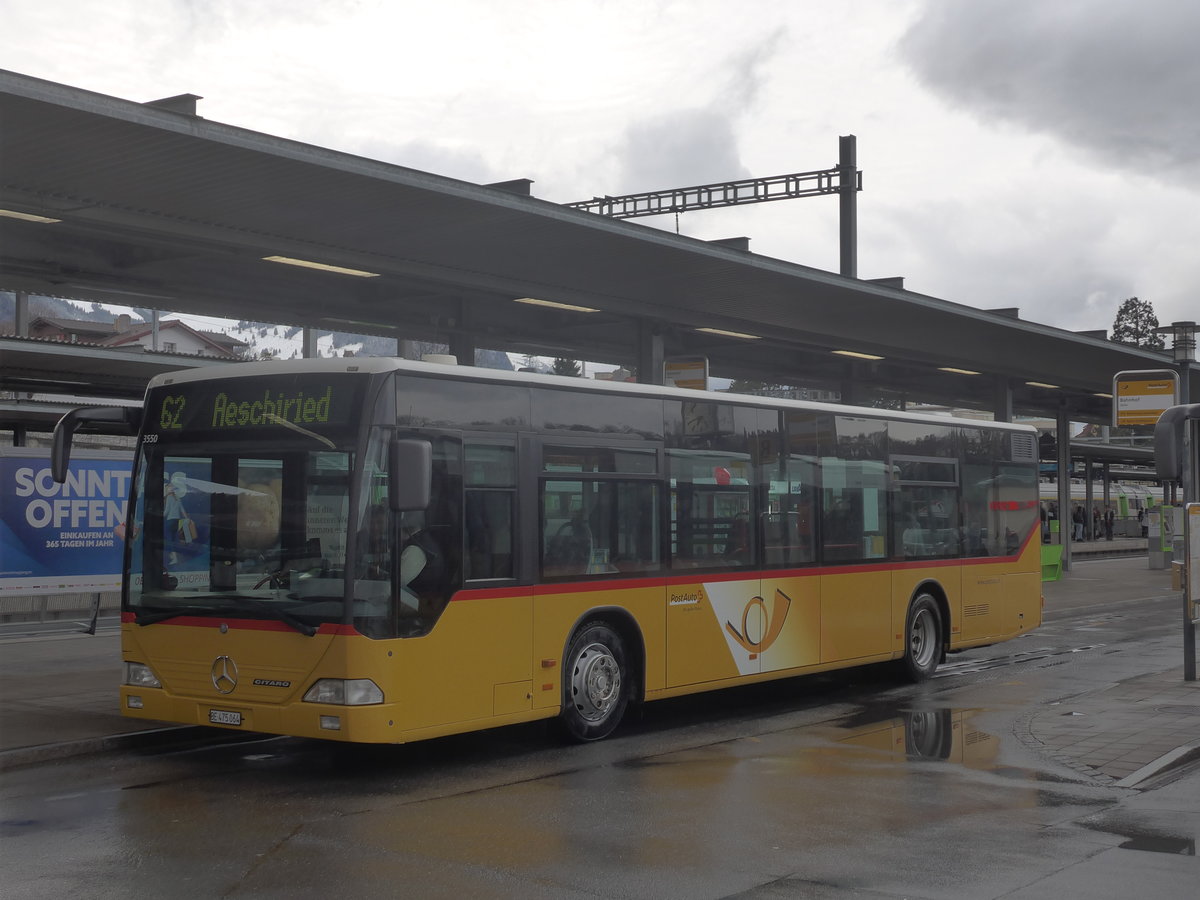 (214'548) - PostAuto Bern - BE 475'064 - Mercedes (ex BE 700'282; ex Schmocker, Stechelberg Nr. 3) am 19. Februar 2020 beim Bahnhof Spiez