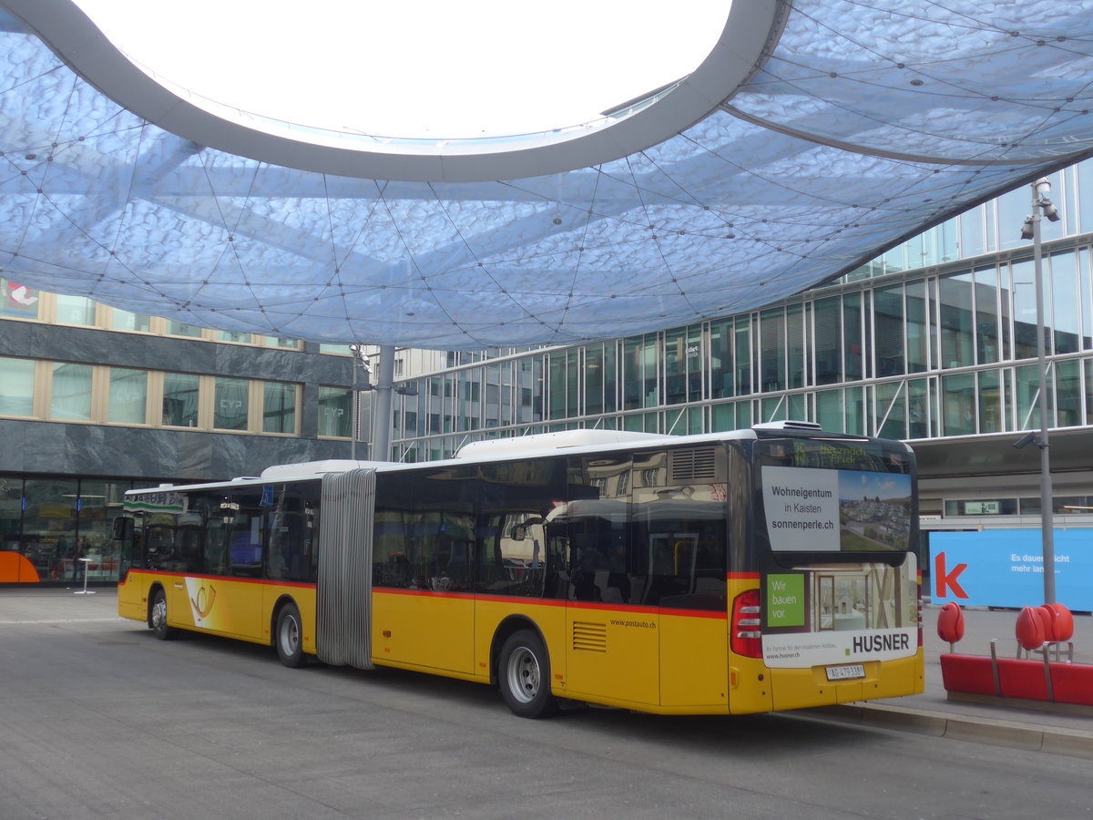 (214'609) - PostAuto Nordschweiz - AG 479'338 - Mercedes (ex SO 149'615) am 20. Februar 2020 beim Bahnhof Aarau