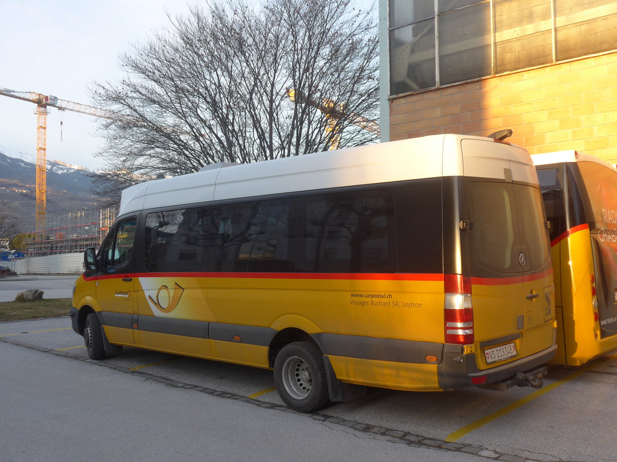 (214'830) - Buchard, Leytron - VS 213'348 - Mercedes am 22. Februar 2020 in Sion, alte Ortsbusgarage