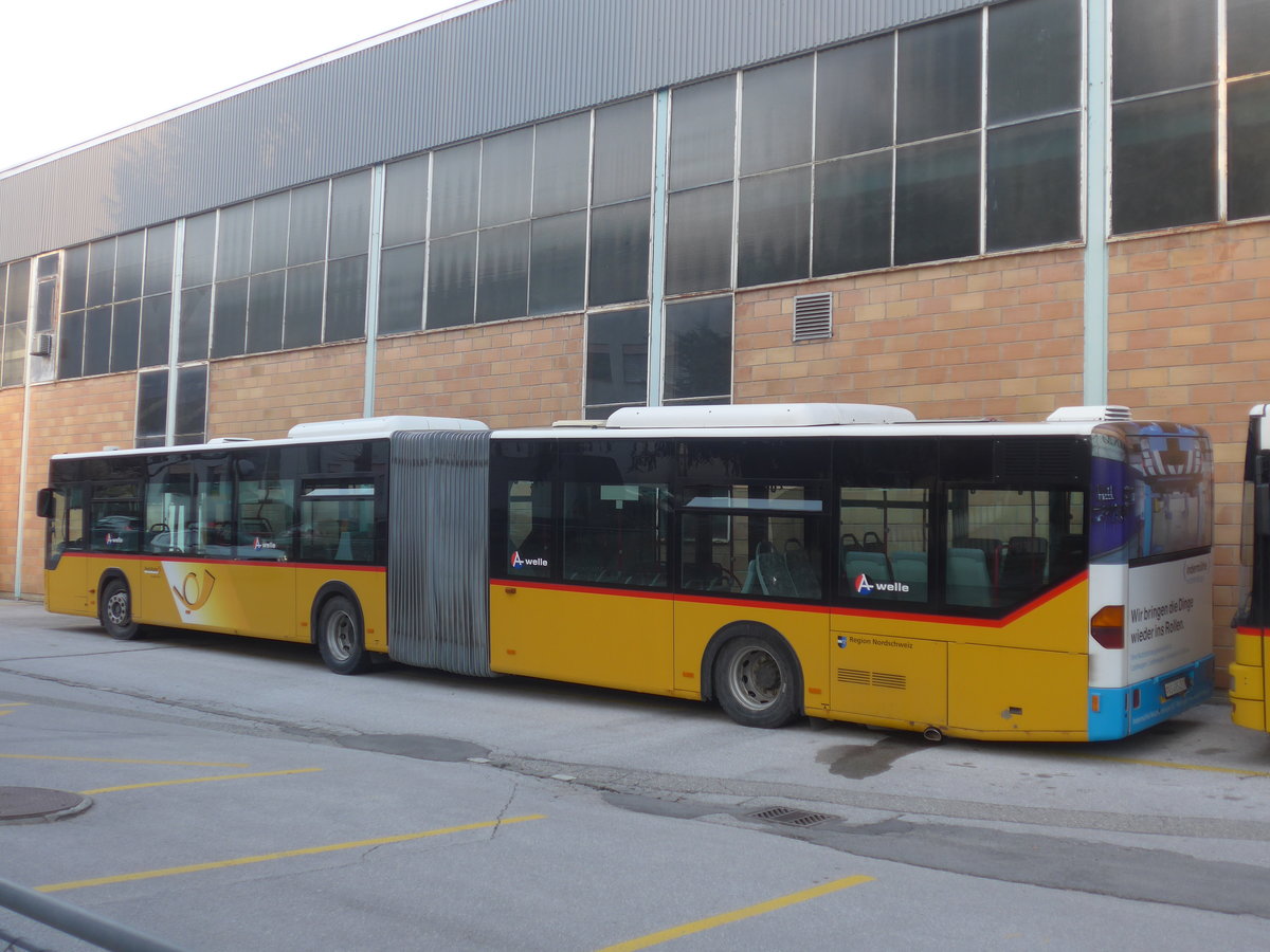 (214'834) - PostAuto Wallis - VS 495'450 - Mercedes (ex PostAuto Nordschweiz) am 22. Februar 2020 in Sion, alte Ortsbusgarage