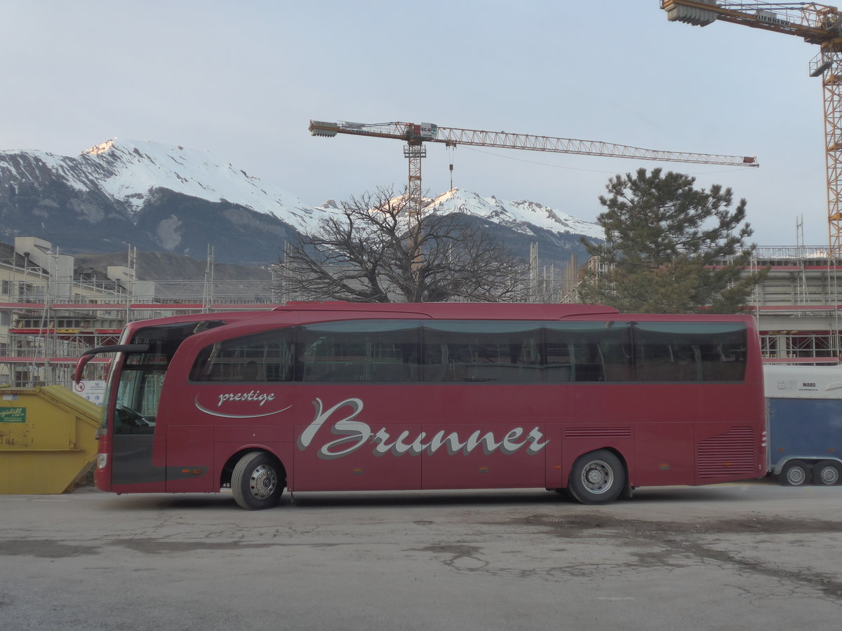 (214'842) - Brunner, Sargans - SG 32'139 - Mercedes am 22. Februar 2020 in Sion, alte Ortsbusgarage