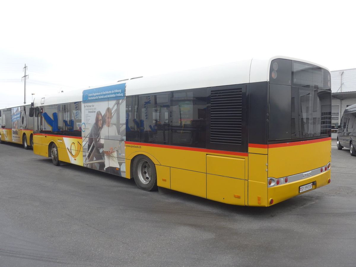 (215'443) - PostAuto Nordschweiz - Nr. 7/SO 189'016 - Solaris (ex Klopfstein, Laupen Nr. 7) am 22. Mrz 2020 in Kerzers, Interbus