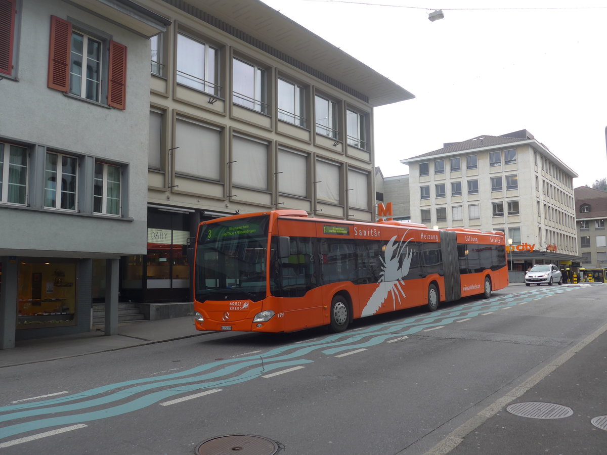 (215'703) - STI Thun - Nr. 171/BE 752'171 - Mercedes am 30. Mrz 2020 in Thun, Marktgasse