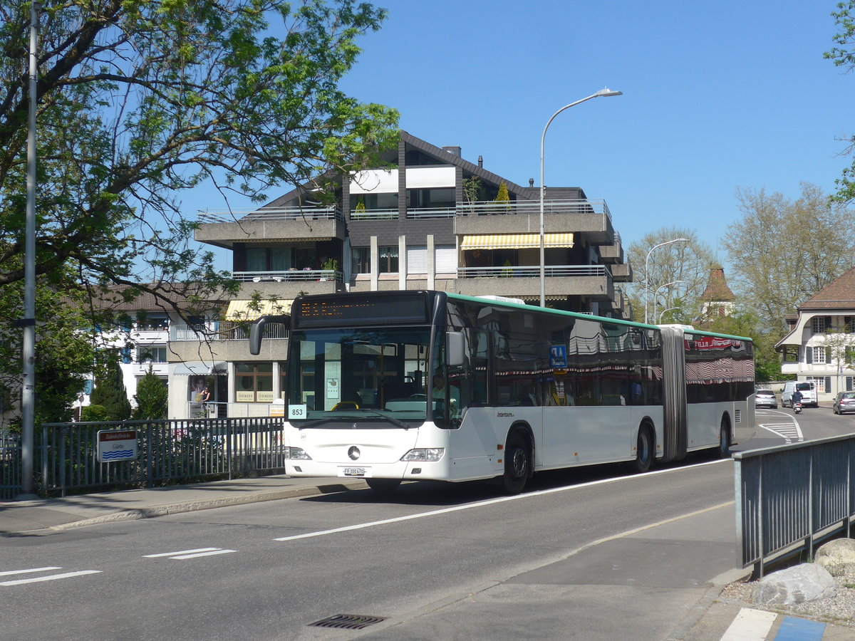 (216'390) - Intertours, Domdidier - Nr. 207/FR 300'470 (ex Zeretzke, D-Castrop-Rauxel Nr. 43) am 22. April 2020 in Belp, Bahnhofstrasse