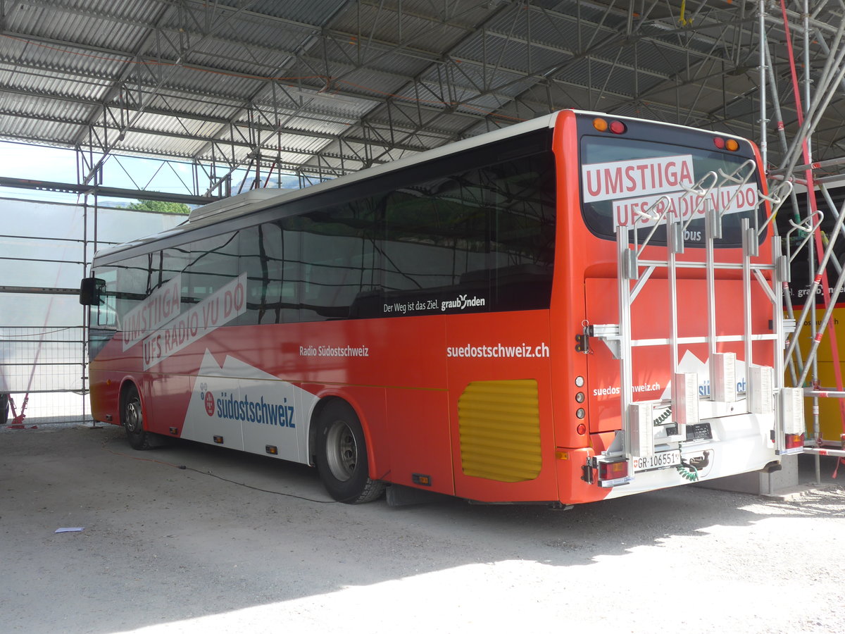 (217'240) - PostAuto Graubnden - GR 106'551 - Irisbus am 23. Mai 2020 in Chur, Garage Obere Au