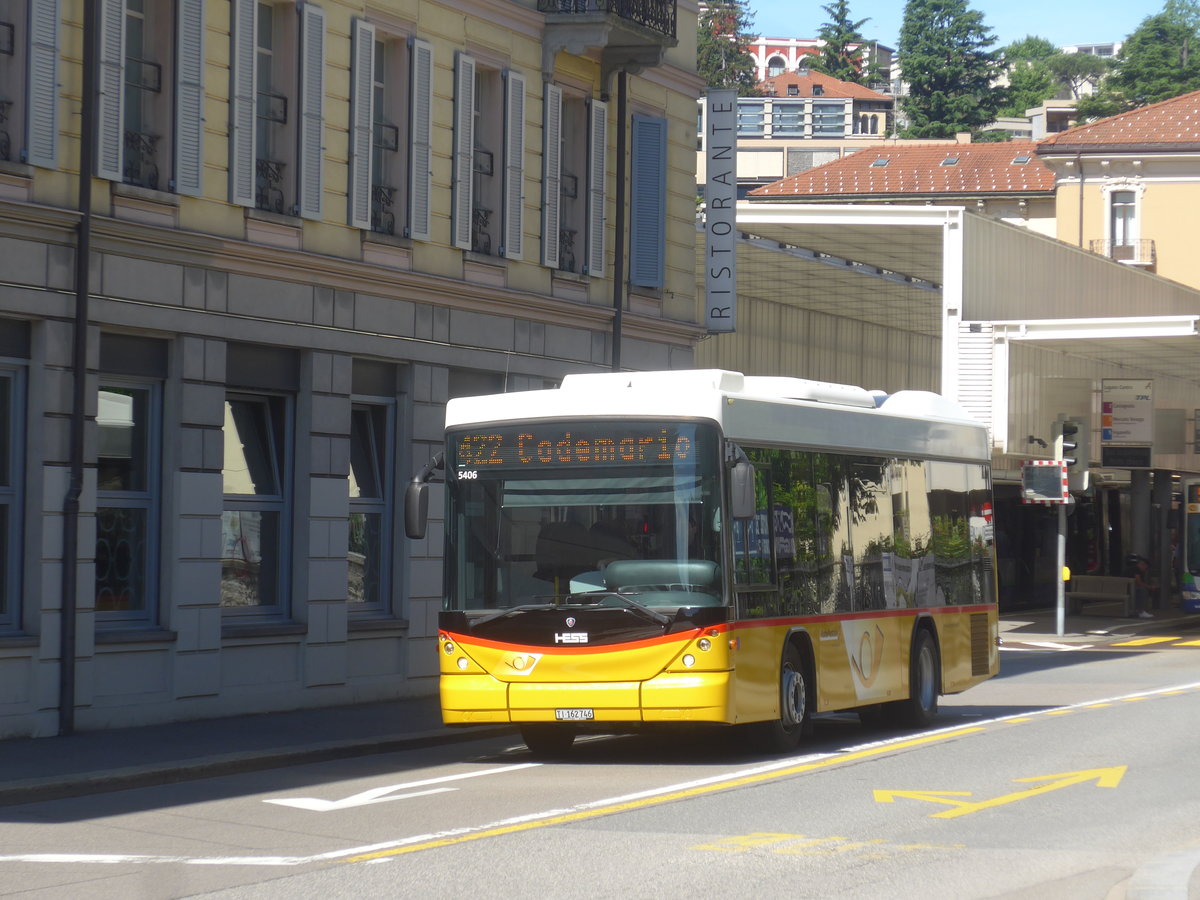 (217'277) - Autopostale, Croglio - TI 162'746 - Scania/Hess am 24. Mai 2020 in Lugano, Centro